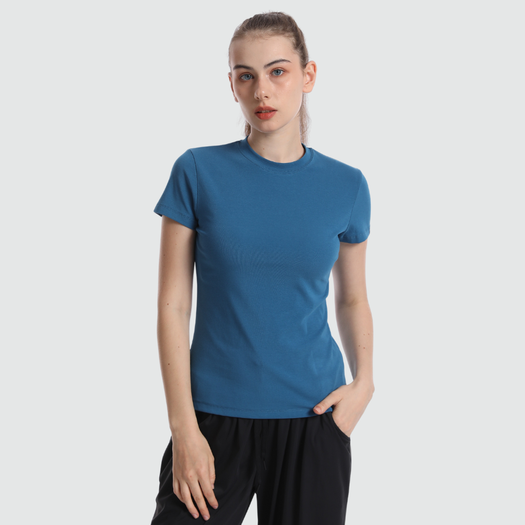 Breflex Classic-Fit Cotton Crew Neck Tee Women