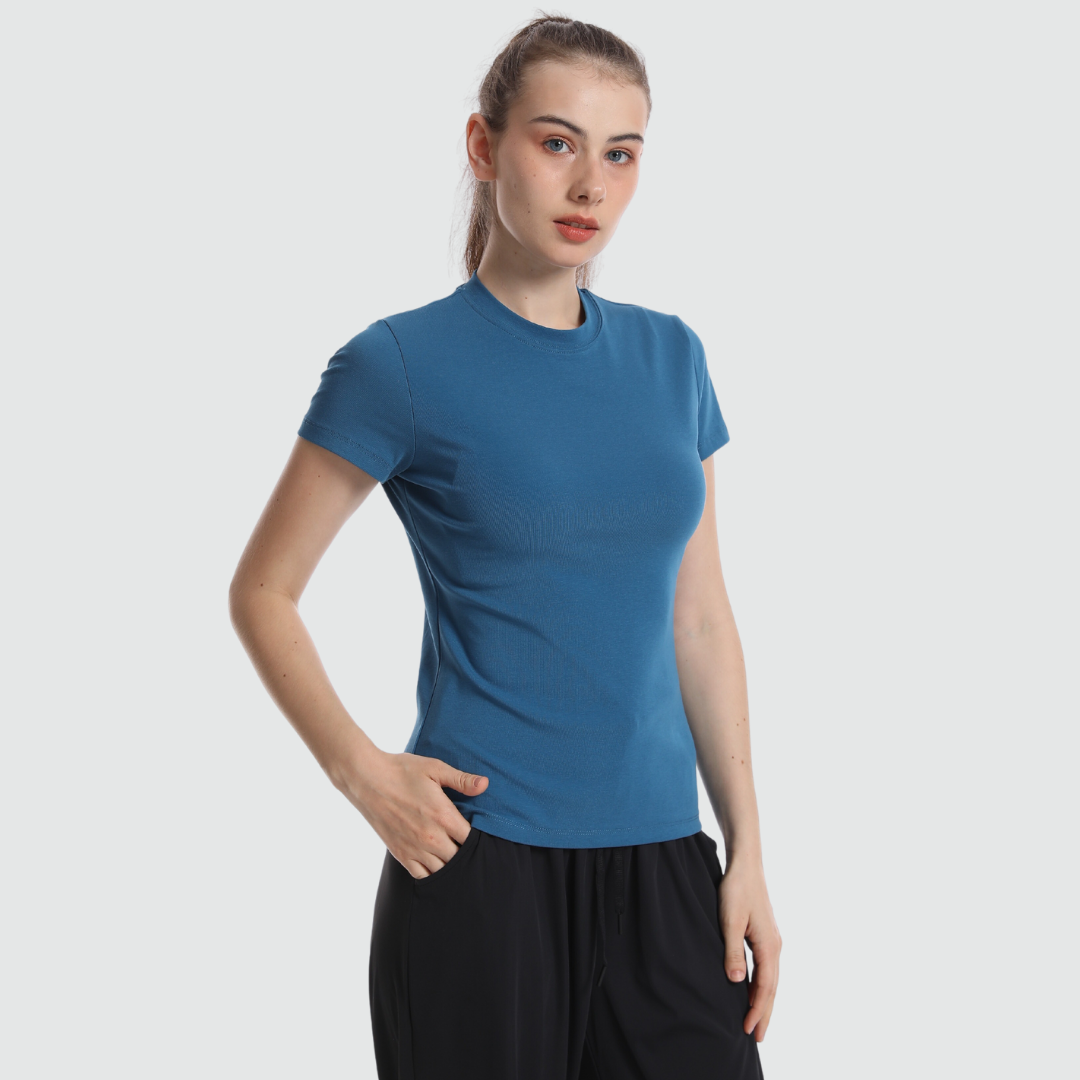 Breflex Classic-Fit Cotton Crew Neck Tee Women